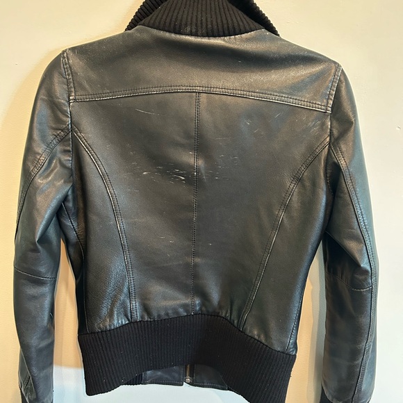 Leather bomber jacket - Picture 4 of 4